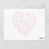Amerikaanse Staten Heart Mosaic Nevada Red Briefkaart (Achterkant)
