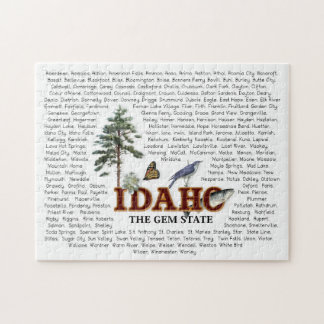 Amerikaanse staten - Idaho Jigzaag Puzzle Legpuzzel