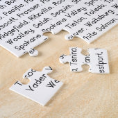 Amerikaanse staten - Washington Jigzaag Puzzle Legpuzzel (Zijkant)