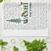 Amerikaanse staten - Washington Kitchen Towel Theedoek (Gevouwen)