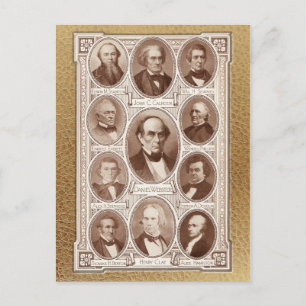 Amerikaanse Statesmen en Orators Briefkaart