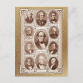 Amerikaanse Statesmen en Orators Briefkaart (Voorkant)
