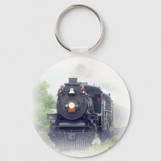 amerikaanse steamtrein sleutelhanger (Voorkant)