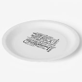 Amerikaanse stedennaambordjes papieren bordje (Gekanteld)