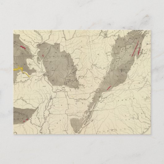 Amerikaanse steenkoolvelden briefkaart (Voorkant)