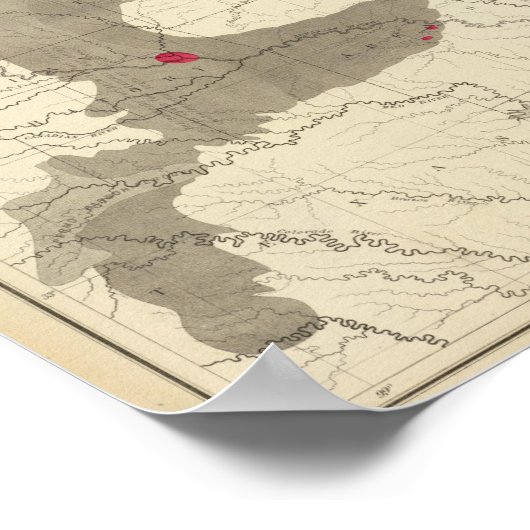 Amerikaanse steenkoolvelden poster (Hoek)