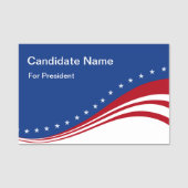 Amerikaanse stembiljettendenamen naamplaatje (Voorkant)