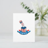 Amerikaanse stembus: Retro Briefkaart (Staand voorkant)