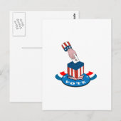 Amerikaanse stembus: Retro Briefkaart (Voorkant / Achterkant)