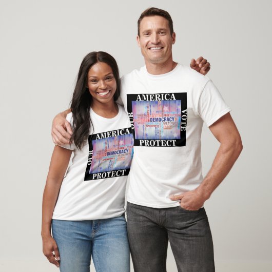 AMERIKAANSE STEMMING BESCHERMT ONZE DEMOCRATIE T-SHIRT (Unisex)