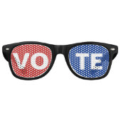 Amerikaanse stemming retro zonnebril (Voorkant)