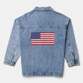 Amerikaanse ster-gepantserde banner denim jacket (Achterkant)