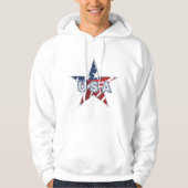 Amerikaanse ster hoodie (Voorkant)