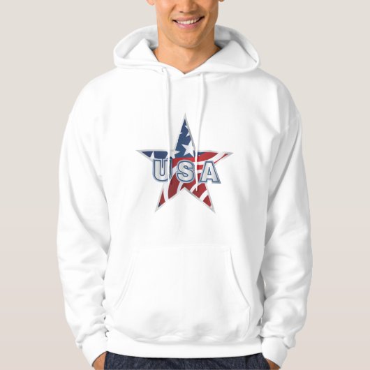 Amerikaanse ster hoodie (Voorkant)