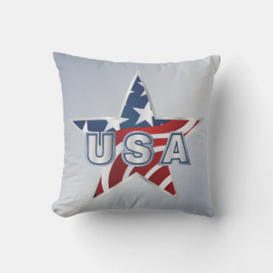 Amerikaanse ster kussen