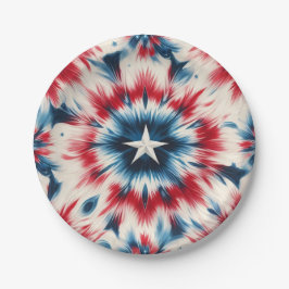 Amerikaanse ster papieren bordje