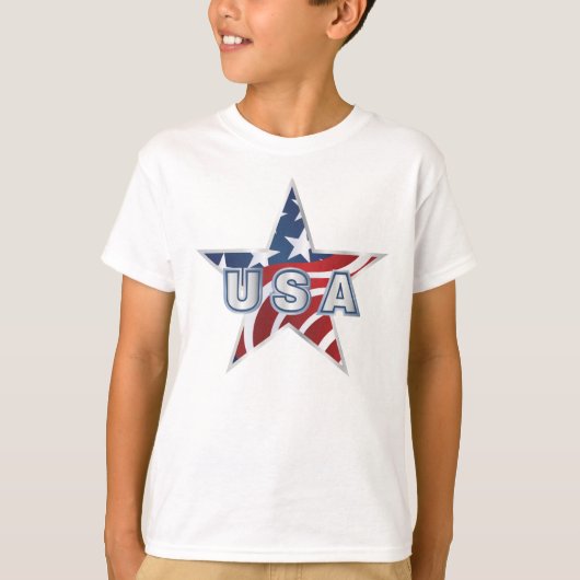 Amerikaanse ster t-shirt (Voorkant)