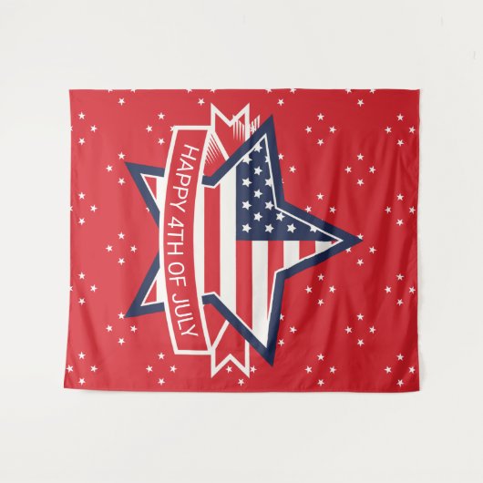 Amerikaanse ster wandkleed (Voorkant (horizontaal))