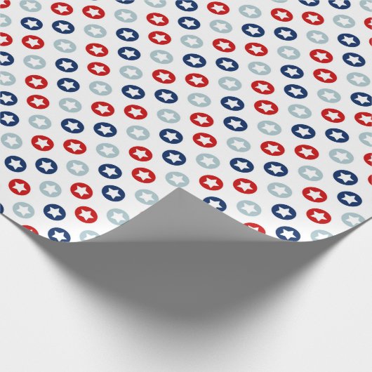 Amerikaanse sterren cadeaupapier (Hoek)