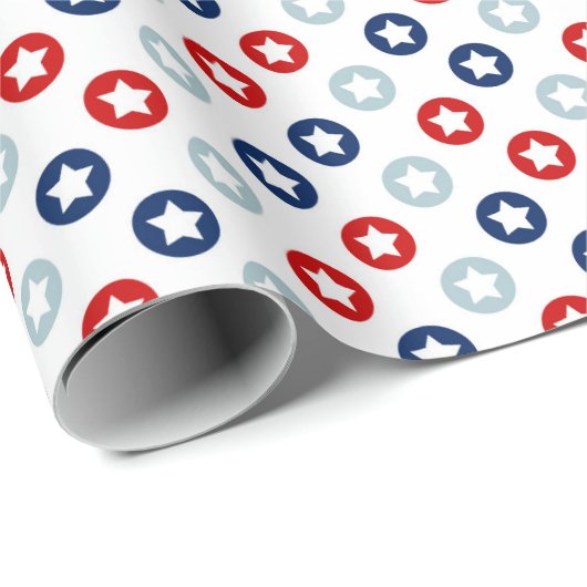 Amerikaanse sterren cadeaupapier (Rol Hoek)