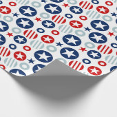 Amerikaanse sterren cadeaupapier (Hoek)