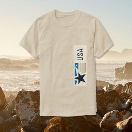 Amerikaanse sterren en strepen grafisch t-shirt