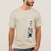 Amerikaanse sterren en strepen grafisch t-shirt (Voorkant)