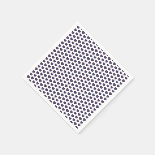 Amerikaanse sterren en strepen harten patriottisch servet (Hoek)