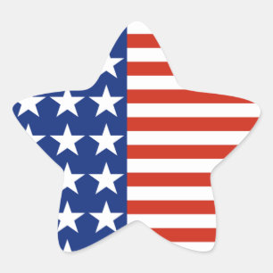 Amerikaanse sterren en strepen Star Flag Ster Sticker