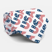 Amerikaanse sterren en stripes stropdas (Opgerold)