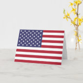 Amerikaanse sterren en strips kaart (Gele Bloem)