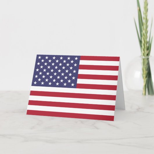 Amerikaanse sterren en strips kaart (Voorkant)