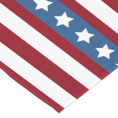 Amerikaanse sterren en witte stropen, wit blauw lange tafelloper (Hoek)