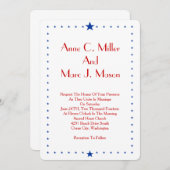 Amerikaanse sterren met tekst kaart (Voorkant / Achterkant)