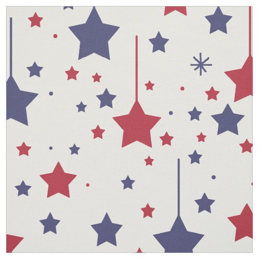 Amerikaanse sterren Red Blue Stof (Swatch)