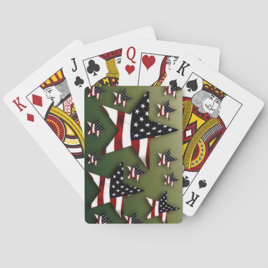 Amerikaanse sterren speelkaarten (Achterkant)