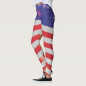 Amerikaanse sterren & Stripes American Flag Light  Leggings (Links)