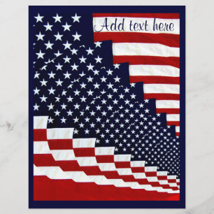 Amerikaanse sterren & Stripes_ Flyer