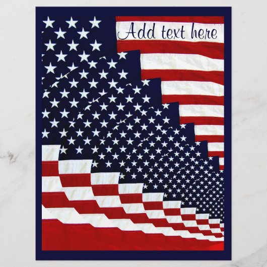 Amerikaanse sterren & Stripes_ Flyer (Voorkant)