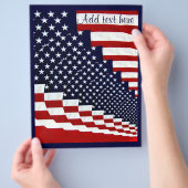 Amerikaanse sterren & Stripes_ Flyer (Hand)