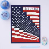 Amerikaanse sterren & Stripes_ Flyer (Enkel)