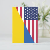 Amerikaanse steun aan Oekraïne Sherpa Blanket Bedankkaart (Staand voorkant)