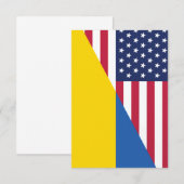 Amerikaanse steun aan Oekraïne Sherpa Blanket Bedankkaart (Voorkant / Achterkant)