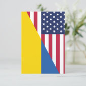 Amerikaanse steun aan Oekraïne Sherpa Blanket Kaart (Staand voorkant)