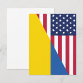 Amerikaanse steun aan Oekraïne Sherpa Blanket Kaart (Voorkant / Achterkant)