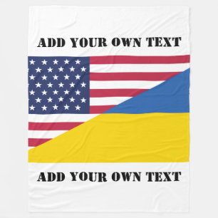 Amerikaanse steun aan Oekraïne-Sierkussen Fleece Deken