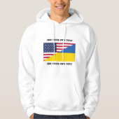 Amerikaanse steun aan Oekraïne-Sierkussen Hoodie (Voorkant)