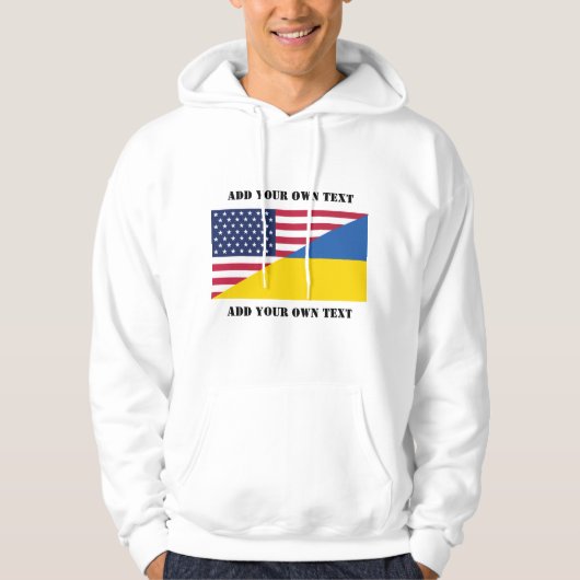 Amerikaanse steun aan Oekraïne-Sierkussen Hoodie (Voorkant)