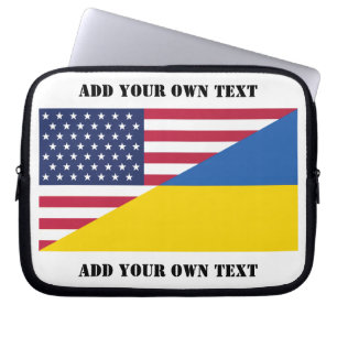 Amerikaanse steun aan Oekraïne-Sierkussen Laptop Sleeve