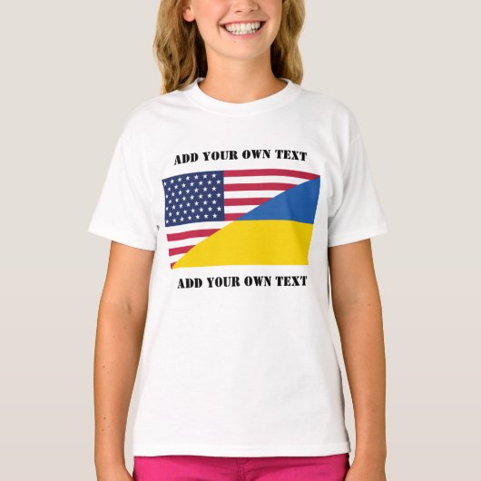 Amerikaanse steun aan Oekraïne-Sierkussen T-shirt (Voorkant)